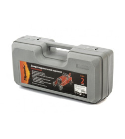 Домкрат гидравлический подкатной 2 т (h подъема 140-285 мм, в кейсе) compact Sparta 510084