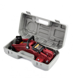 Домкрат гидравлический подкатной 2 т (h подъема 140-285 мм, в кейсе) compact Sparta 510084