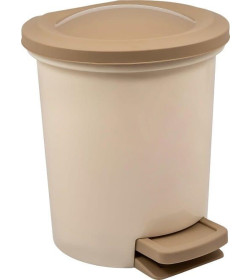 Ведро для мусора с откидной крышкой 6 л.Spin&Clean Vogue цвет кофейный SV4046КФ-2PS