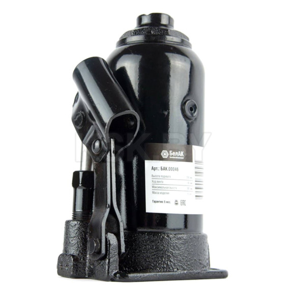 Домкрат гидравлический 12 т БелАК БАК.00046 (БАК.00046) 