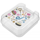 Контейнер для хранения "Tule" 260х230х100 мм с декором (221332301/00СП) 