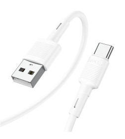 Кабель USB HOCO X83 Victory USB - Type-C, 3A, 1 м, белый