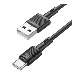 Кабель USB HOCO X83 Victory USB - Type-C, 3A, 1 м, черный