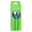 Кабель USB BOROFONE BX87 Sharp USB - Type-C, 3A, 1 м, черный