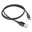 Кабель USB BOROFONE BX54 Ultra bright USB - Type-C, 2.4А, 1 м, черный