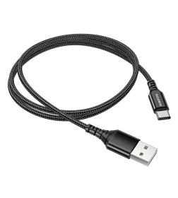Кабель USB BOROFONE BX54 Ultra bright USB - Type-C, 2.4А, 1 м, черный