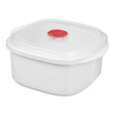 Емкость для СВЧ "Bergamo" 1,6 л с клапаном, белый (222124629/01СП) 