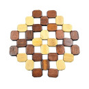 Подставка под горячее 14,5*14,5 см, 32 плитки, 107186 бамбук (107186) 