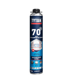 Пена PROF монтажная Tytan Professional 70 зимняя,(выход 65л) 870 мл