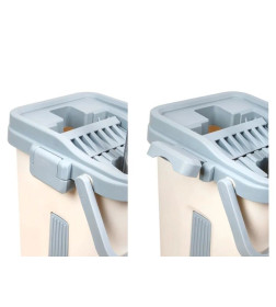 Швабра с отжимным ведром 6 л. Scratch mop, бежевая, PERFECTO LINEA