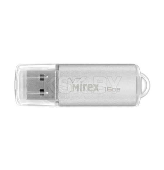 Флеш-накопитель 16GB USB 2.0 FlashDrive Mirex UNIT SILVER 13600-FMUUSI16 (13600-FMUUSI16) 