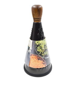 Терка (27,5 см) с дерев. ручкой (104317) black