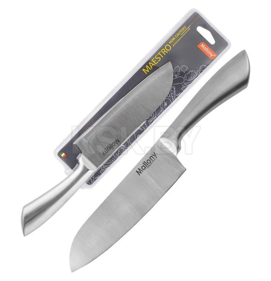 Нож сантоку цельнометаллический 18 см Mallony MAESTRO MAL-01M 920231 (920231) 