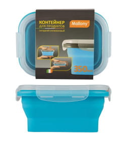 Контейнер складной силиконовый (350 мл, PP, силикон) 985877 MIGLIORE Mallony, цвет МИКС