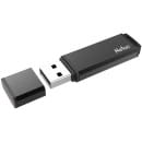 Флеш-накопитель 32GB USB 2.0 FlashDrive (алюминиевый сплав) Netac U351 NT03U351N-032G-20BK (NT03U351N-032G-20BK) 