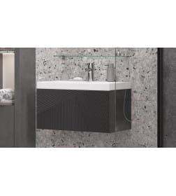 Тумба подвесная Velvex Edge 700-0-1 графит под умывальник 9696