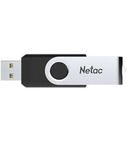 Флеш-накопитель 64GB USB 2.0 FlashDrive (пластик/металл) Netac U505 NT03U505N-064G-20BK