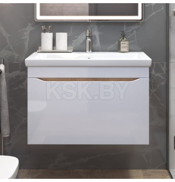 Тумба подвесная Vigo Grani 800-0-1 дуб золотой под умывальник Como (166 дуб золотой) 