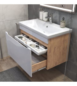 Тумба подвесная Vigo Grani 800-0-1 дуб золотой под умывальник Como