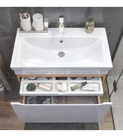 Тумба подвесная Vigo Grani 800-0-1 дуб золотой под умывальник Como