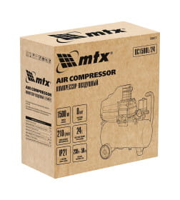 Компрессор воздушный MTX DC1500L/24 58017