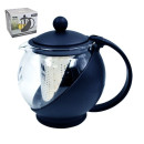 Чайник заварочный 500 мл, 8037-500BLK стеклоо, пластик, нержавеющая сталь, Lavenir (102290) 