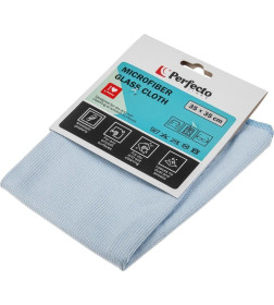 Салфетка из микрофибры 1 шт., 35х35 см, Чистое окно, PERFECTO LINEA