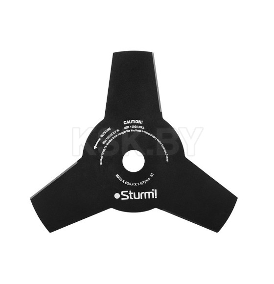 Нож ТРЕХЛЕПЕСТКОВЫЙ для триммера, 255mm*1,4 Sturm! (BT8942D-998) 