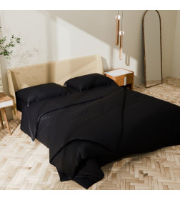 Постельное бельё Этель дуэт "Jet black" 143х215-2шт, 215х240, 50х70+3-2 шт, мако-сатин, 114г/м2