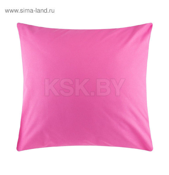 Наволочка «Этель» 70х70 см, цвет розовый, поплин, 125 г/м² (4959464) 