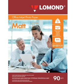 Фотобумага односторонняя матовая А4 90 г/м2 (500 листов) Lomond 0102131