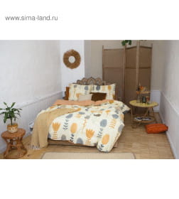 Постельное бельё «Этель» 2 сп Autumn flowers 175*215 см, 200*220 см, 70*70 см - 2 шт
