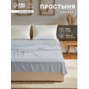 Простыня Этель 220х240, цвет светло-серый, 100% хлопок, бязь 125г/м2 (9046045) 