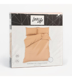 Постельное бельё LoveLife дуэт "Gold sand" 150х215 см-2 шт, 225х240 см, 50х70±3 см-2 шт, микрофибра 85 гр