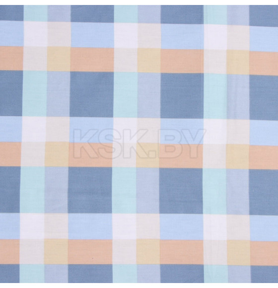 Постельное бельё LoveLife 2сп Square blue, 175х215см, 200х225см, 50х70см-2шт, сатин, хлопок 125г/м (10277899) 