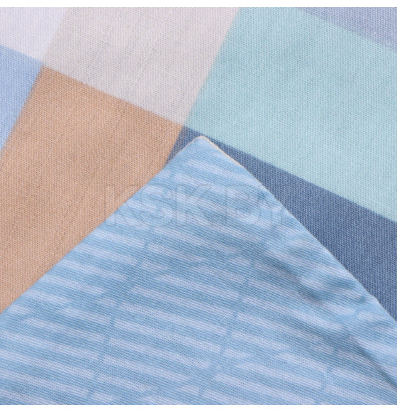 Постельное бельё LoveLife 2сп Square blue, 175х215см, 200х225см, 50х70см-2шт, сатин, хлопок 125г/м (10277899) 