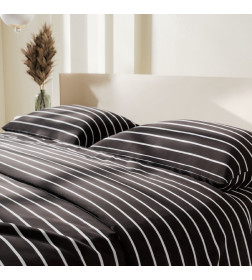 Постельное бельё Этель 1.5сп Black stripes 143х215 см,150х214 см, 70х70 см-2 шт, 100% хлопок,поплин