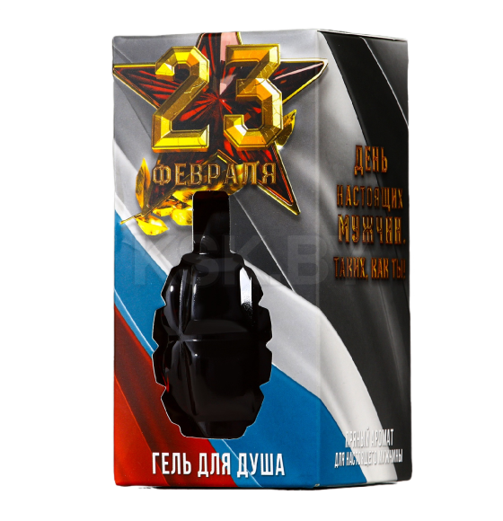 Гель для душа HARD LINE «С 23 Февраля», 250 мл, аромат цитруса (5116563) 
