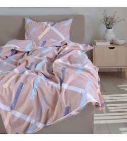 Постельное бельё 1,5сп Экономь и Я 150*225см, 150*225см, 50*70см-1шт, 60г/м2, микрофибра