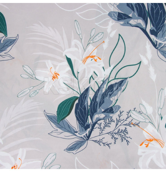 Постельное бельё Экономь и Я 2 сп Ice petal 175*215см,180*215см,50*70см-2 шт, полисатин, 80 г/м² 10624077 (10624077) 