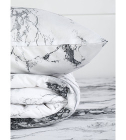 Комплект постельного белья LoveLife евро White marble 200*217см, 215*240см,50*70см-2 шт, микрофибра,100% п/э 10848588