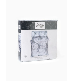 Комплект постельного белья LoveLife евро White marble 200*217см, 215*240см,50*70см-2 шт, микрофибра,100% п/э 10848588