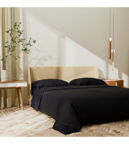 Постельное бельё Этель 1,5 сп "Jet black" 143х215, 150х215, 50х70+3-2 шт, мако-сатин, 114г/м2
