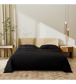Постельное бельё Этель 1,5 сп "Jet black" 143х215, 150х215, 50х70+3-2 шт, мако-сатин, 114г/м2