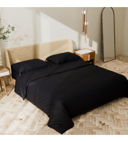 Постельное бельё Этель 1,5 сп "Jet black" 143х215, 150х215, 50х70+3-2 шт, мако-сатин, 114г/м2