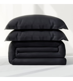Постельное бельё Этель 1,5 сп "Jet black" 143х215, 150х215, 50х70+3-2 шт, мако-сатин, 114г/м2