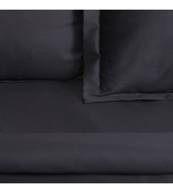 Постельное бельё Этель 1,5 сп "Jet black" 143х215, 150х215, 50х70+3-2 шт, мако-сатин, 114г/м2