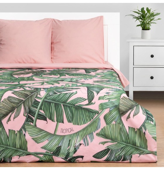Постельное бельё Этель 1.5 сп Tropical 143х215 см, 150х214 см, 70х70 см - 2 шт (7674473) 