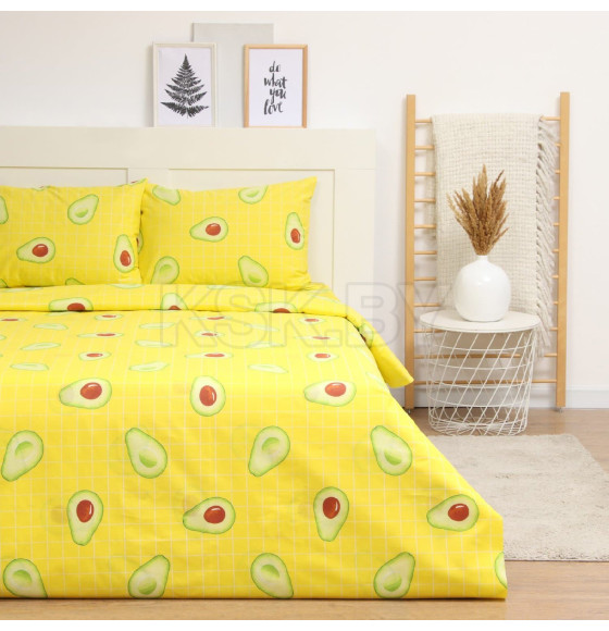 Постельное бельё LoveLife 1,5 сп Avocado 153х215см, 145х220см, 50х70см-2шт, хлопок, бязь, 125г/м2 (10404333) 