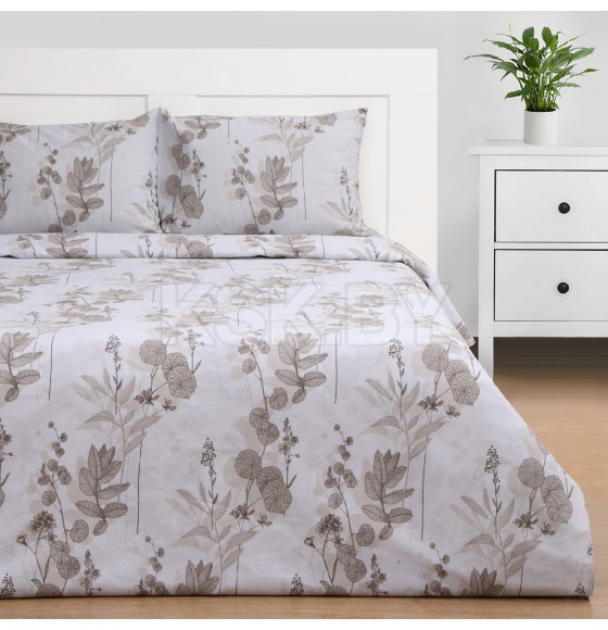 Постельное бельё Этель 2сп Dried flowers, 175х215см, 200х220см, 50х70см-2 шт, бязь, 125 г/м2 (10389629) 